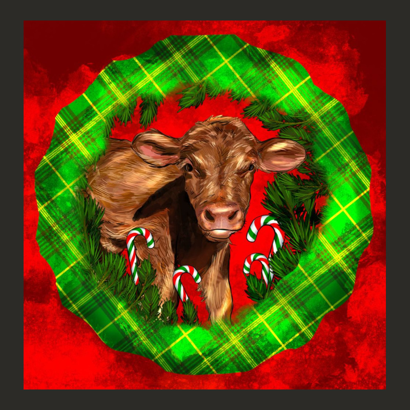 Christmas Red Angus Calf Heavy Core Tee by LillyAllenDesigns | Teevron