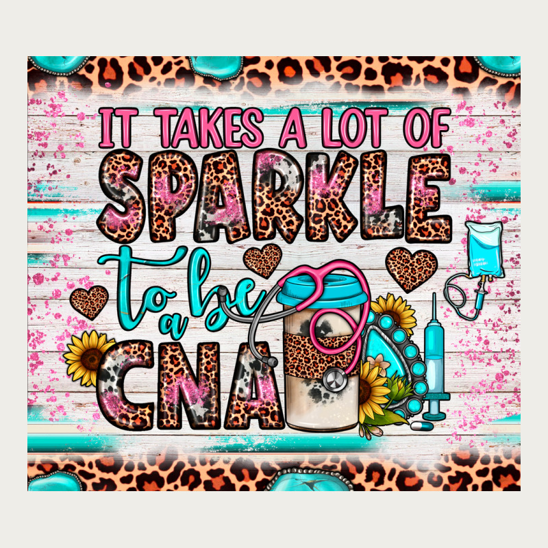 It Takes A Lot Of Sparkle To Be A Cna Zipper Hoodie by JahusDesignShop | Teevron