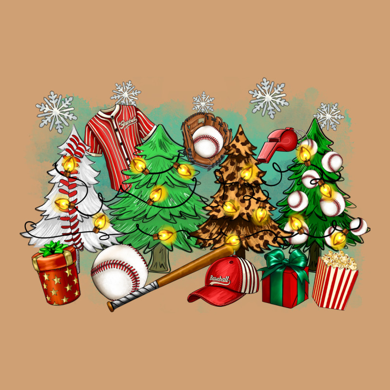 Christmas Trees With Baseball Vintage Tee by Zillion Design Studio | Teevron