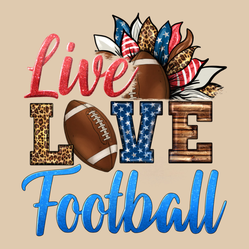 Live Love American Football Classic Tee by HRA Design Shop | Teevron
