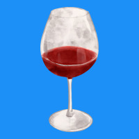 Wine Glass Fa Element Classic Tee | Teevron