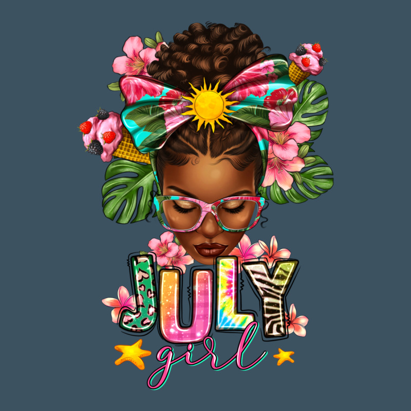 July Girl Afro Woman Summer Urban Heavy Tee by texasbilliewilder | Teevron