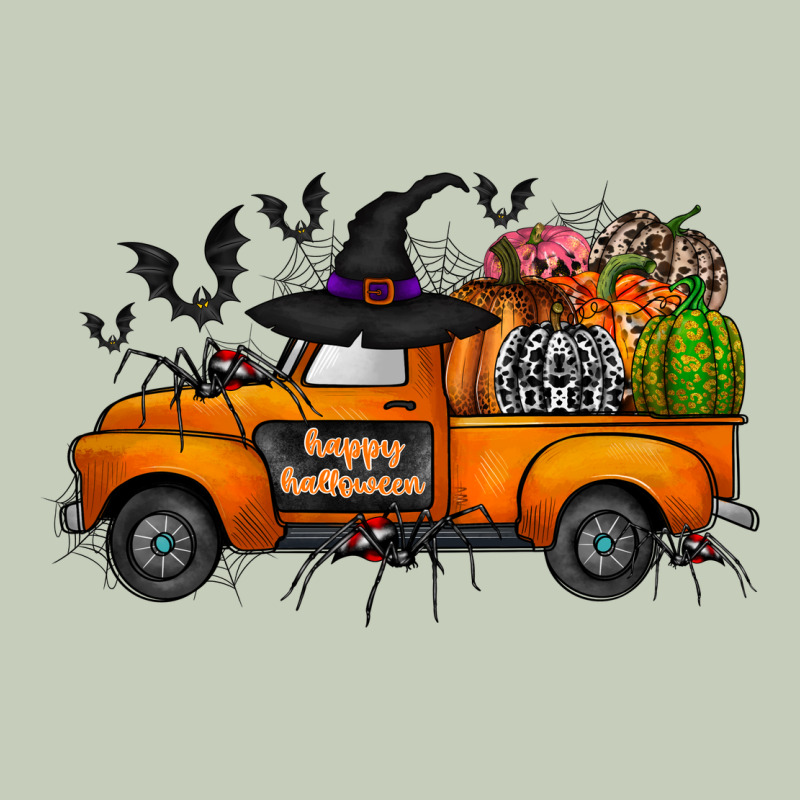 Happy Halloween Truck Long Sleeve Tee by CowhideDigitalArt | Teevron
