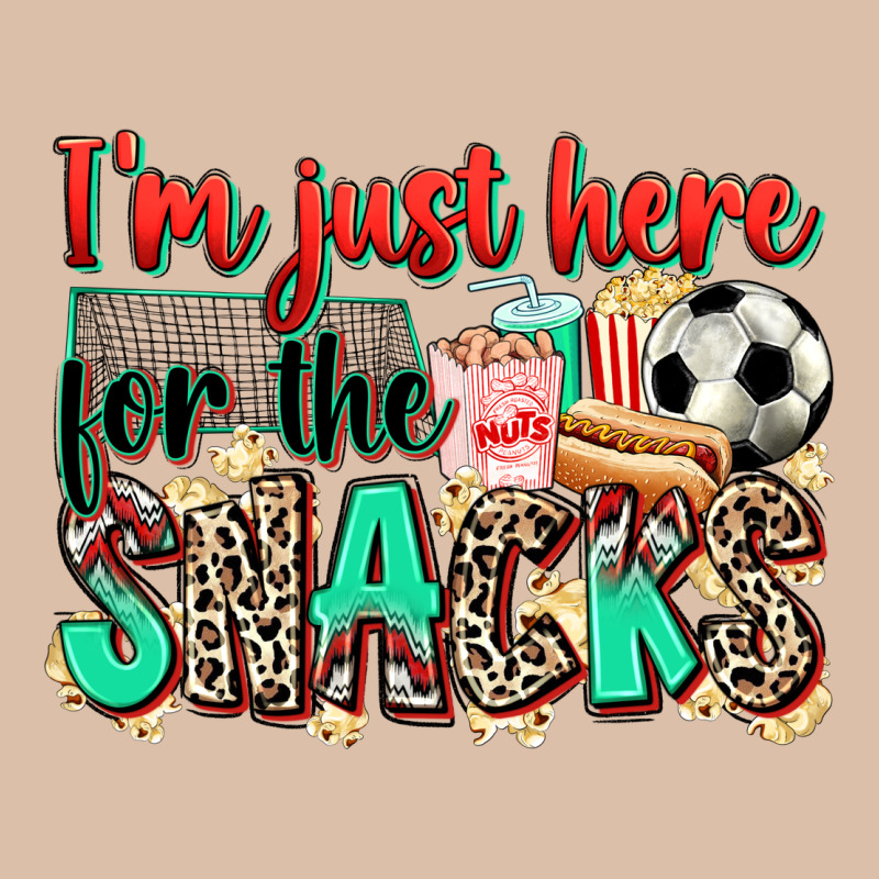 I'm Just Here For The Snacks Soccer Urban Heavy Tee by Zillion Design Studio | Teevron