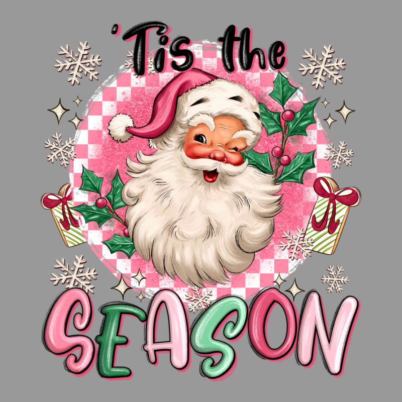 Pink Santa 'tis The Season Vintage Hoodie by MaliasSmallBusiness | Teevron