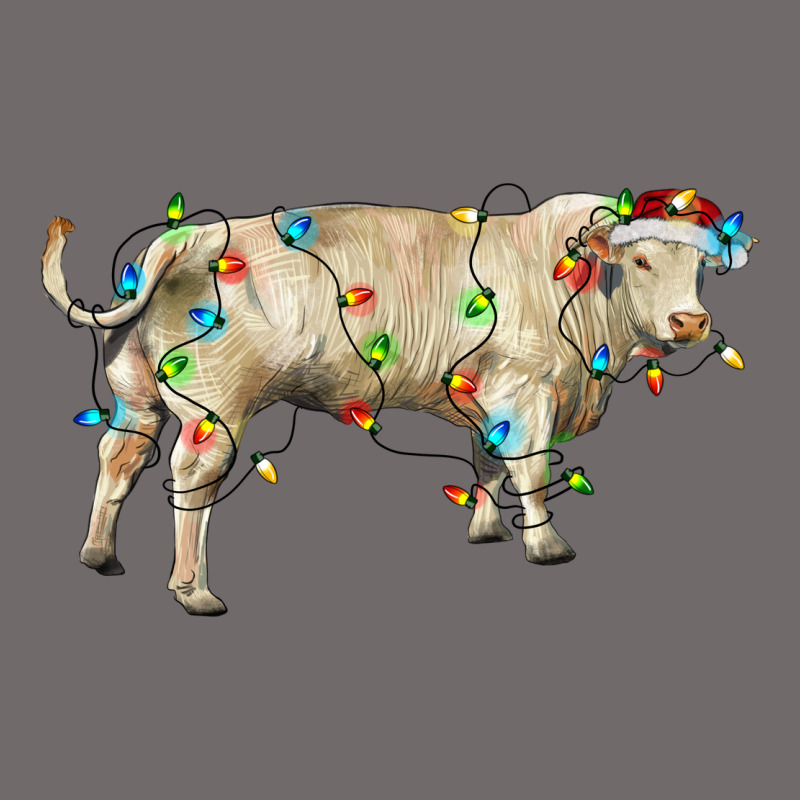 Charolais Bull With Christmas Lights Urban Heavy Tee by RanaPortraitStore | Teevron