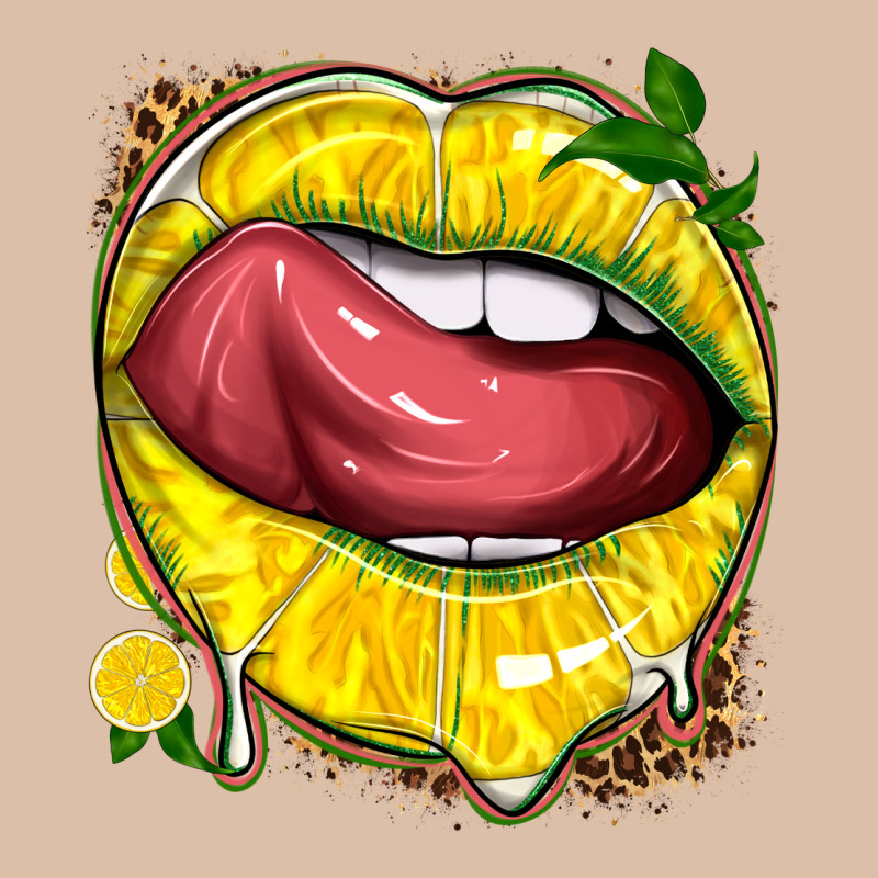 Lemon Lips With Leopard Urban Heavy Tee by texasbilliewilder | Teevron