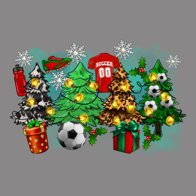 Christmas Trees With Soccer Vintage Tee by Zillion Design Studio | Teevron