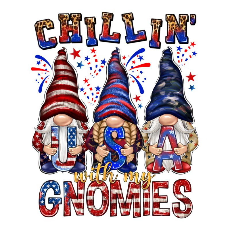 Chilling With My Gnomies With Usa Heavyweight Hoodie by NancyCooperArtShop | Teevron