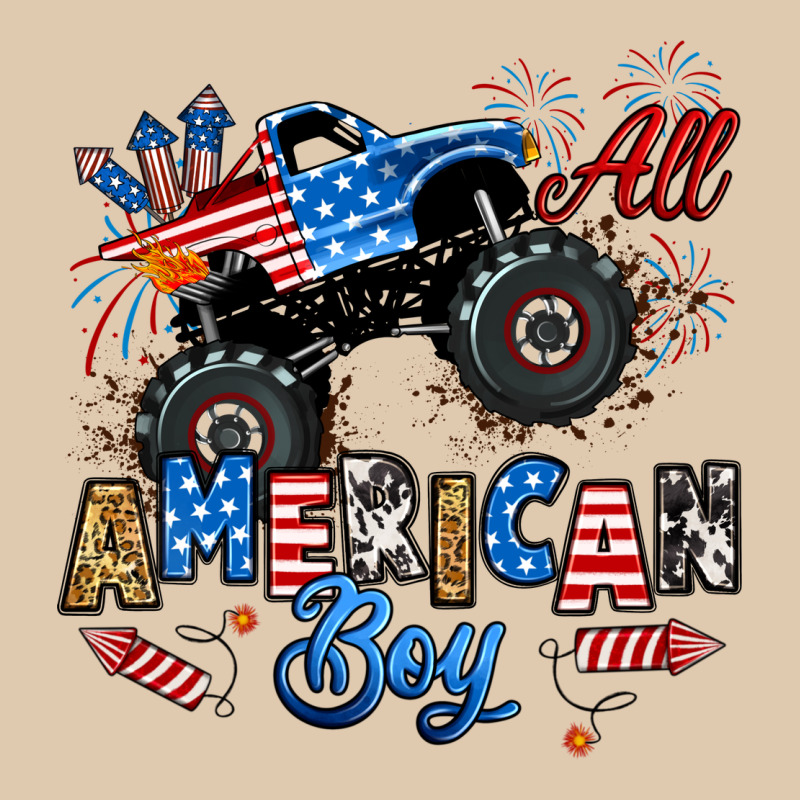 Fourth Of July Monster Truck All American Boy Heavyweight Sweatshirt by RanaPortraitStore | Teevron