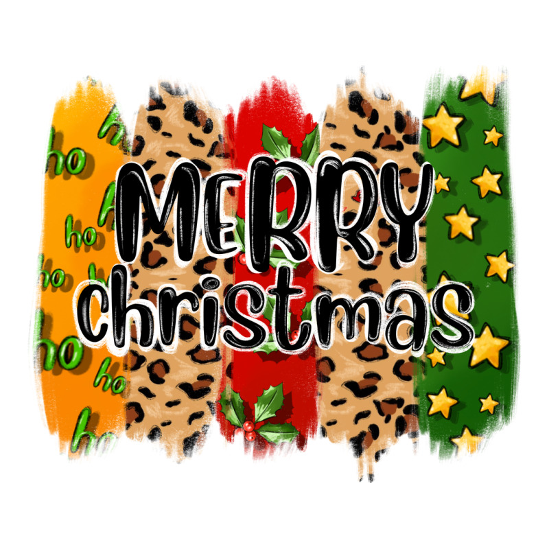 Merry Christmas Brushstrokes Premium Hoodie by MaliasSmallBusiness | Teevron