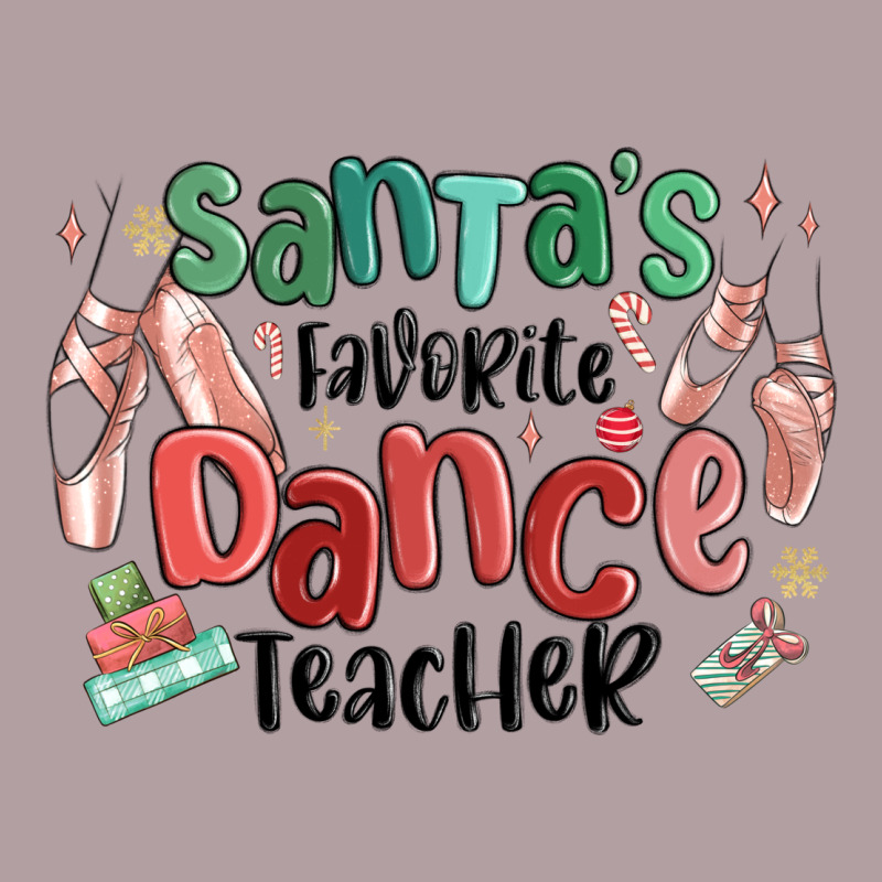 Santa's Favorite Dance Teacher Vintage Hoodie by MaliasSmallBusiness | Teevron
