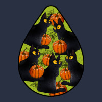 Black Cat Halloween Teardrop Urban Hoodie | Teevron