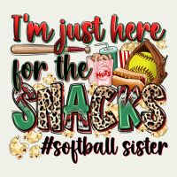 I'm Just Here For The Snacks #softball Sister Urban Heavy Tee | Teevron