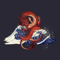 Asian Dragon And Ocean Waves Vintage Tee | Teevron