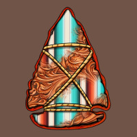 Turquoise Serape Tooled Leather Arrowhead Premium Sweatshirt | Teevron
