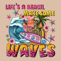 Lifes A Beach Make Some Waves Urban Heavy Tee | Teevron