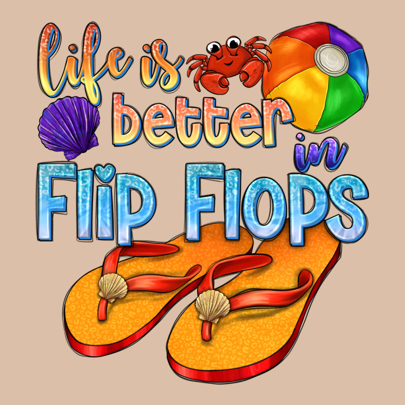 Life Is Better In Flip Flops Urban Heavy Tee by texasbilliewilder | Teevron