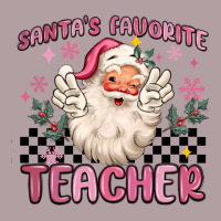 Santa's Favorite Teacher Vintage Hoodie | Teevron