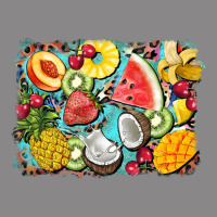 Summer Fruits Background Vintage Tee | Teevron