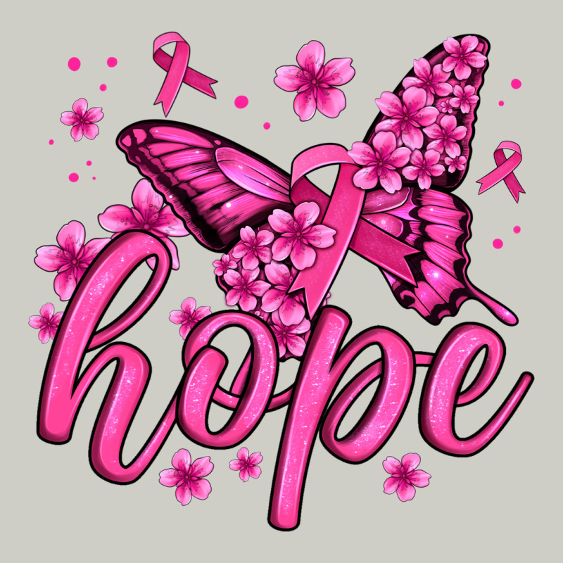 Hope Breast Cancer Butterfly Heavyweight Hoodie by Jasminsmagicworld | Teevron
