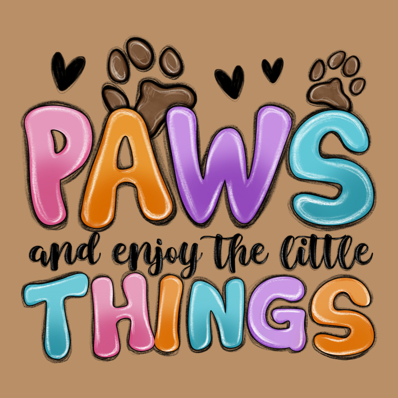 Paws And Enjoy The Little Things Vintage Hoodie by MaliasSmallBusiness | Teevron