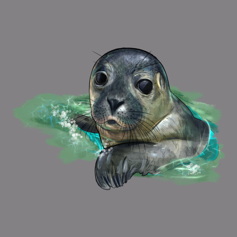 Sea Seal Face Illustrations Heavyweight Hoodie by LillyAllenDesigns | Teevron