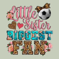 Little Sister Biggest Fan Soccer Long Sleeve Tee | Teevron