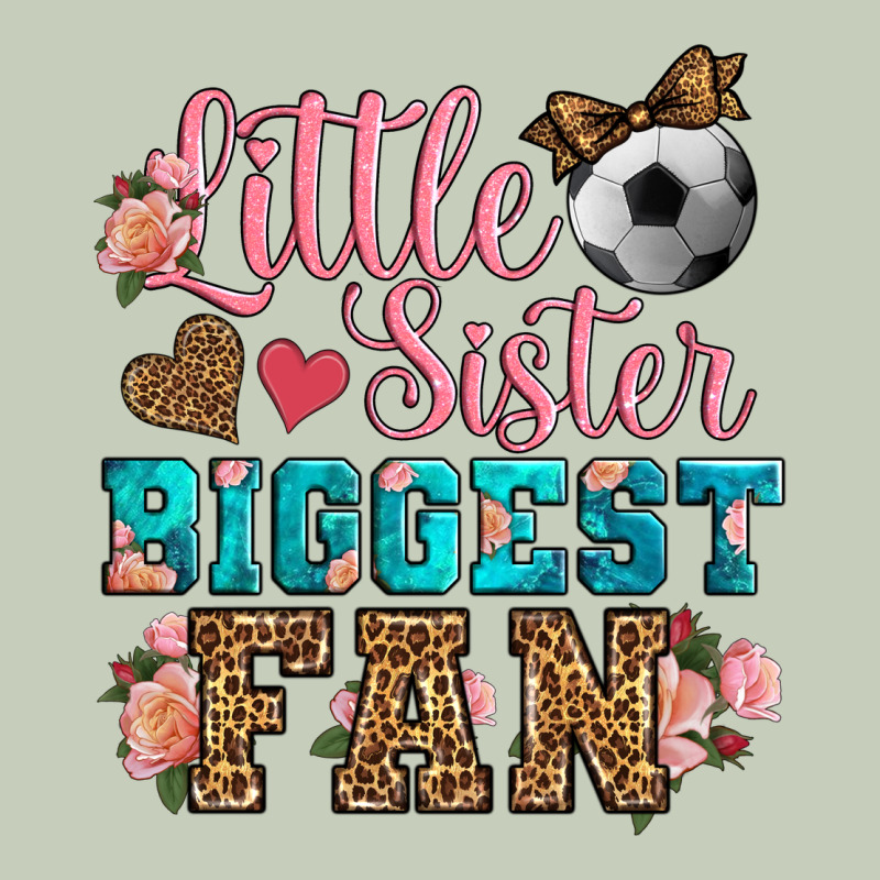 Little Sister Biggest Fan Soccer Long Sleeve Tee by HRA Design Shop | Teevron