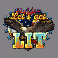 Lets Get Lit America Eagle Heavyweight Hoodie | Teevron
