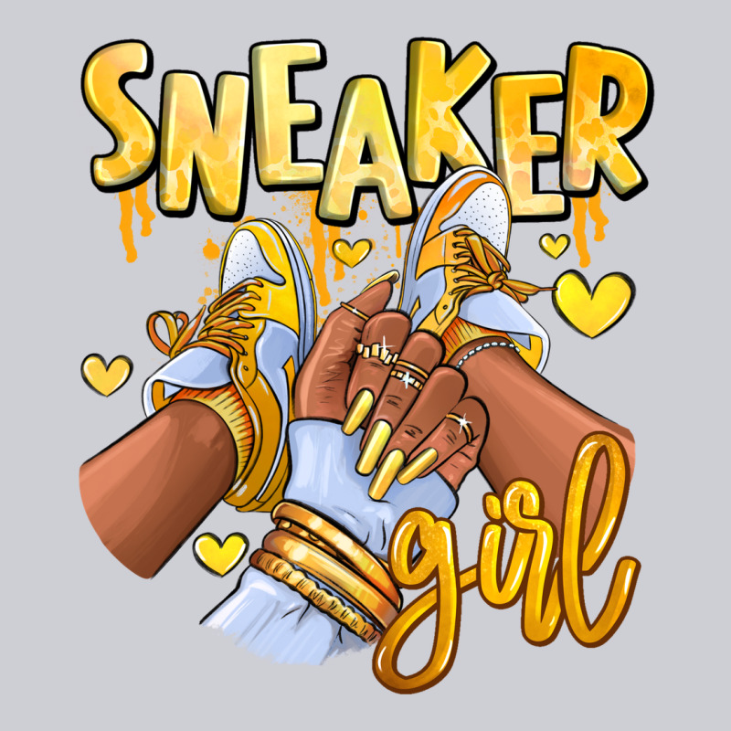 Yellow Sneaker Girl Afro Woman Heavyweight Sweatshirt by RanaPortraitStore | Teevron