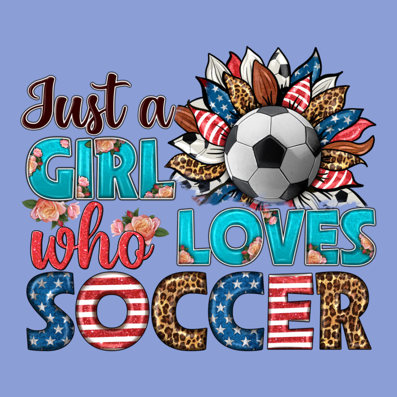 Just A Girl Who Loves Soccer Long Sleeve Tee by HRA Design Shop | Teevron