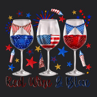 Red Wine And Blue Wine Glasses Vintage Tee | Teevron