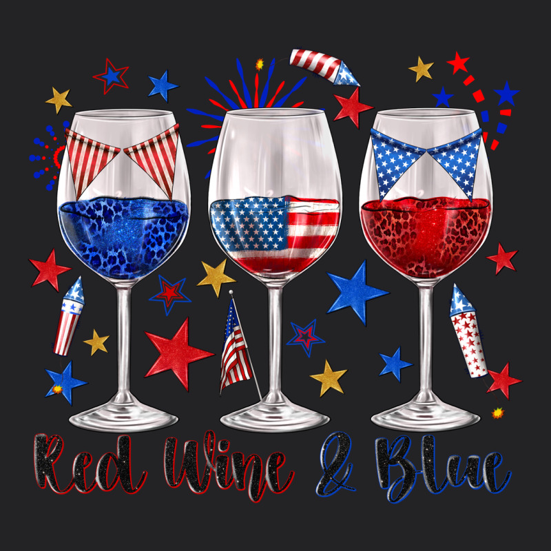 Red Wine And Blue Wine Glasses Vintage Tee by texasbilliewilder | Teevron