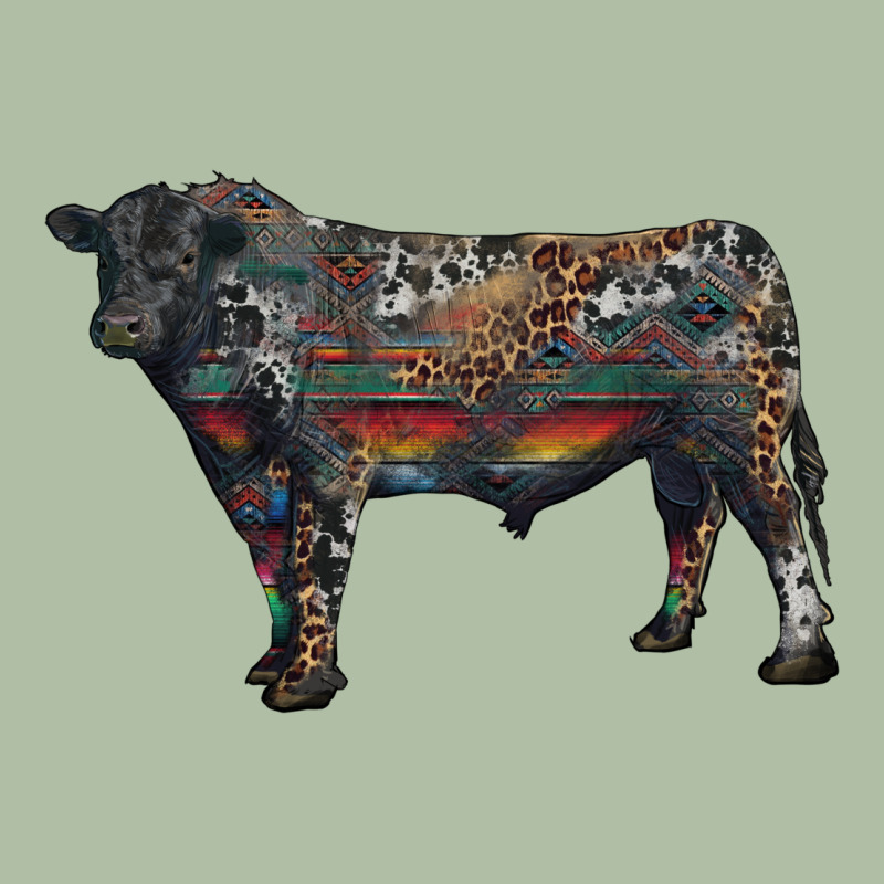 Black Angus Bull With Western Patterns Urban Heavy Tee by RanaPortraitStore | Teevron