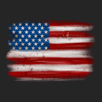 American Flag Distressed Background Premium Hoodie | Teevron
