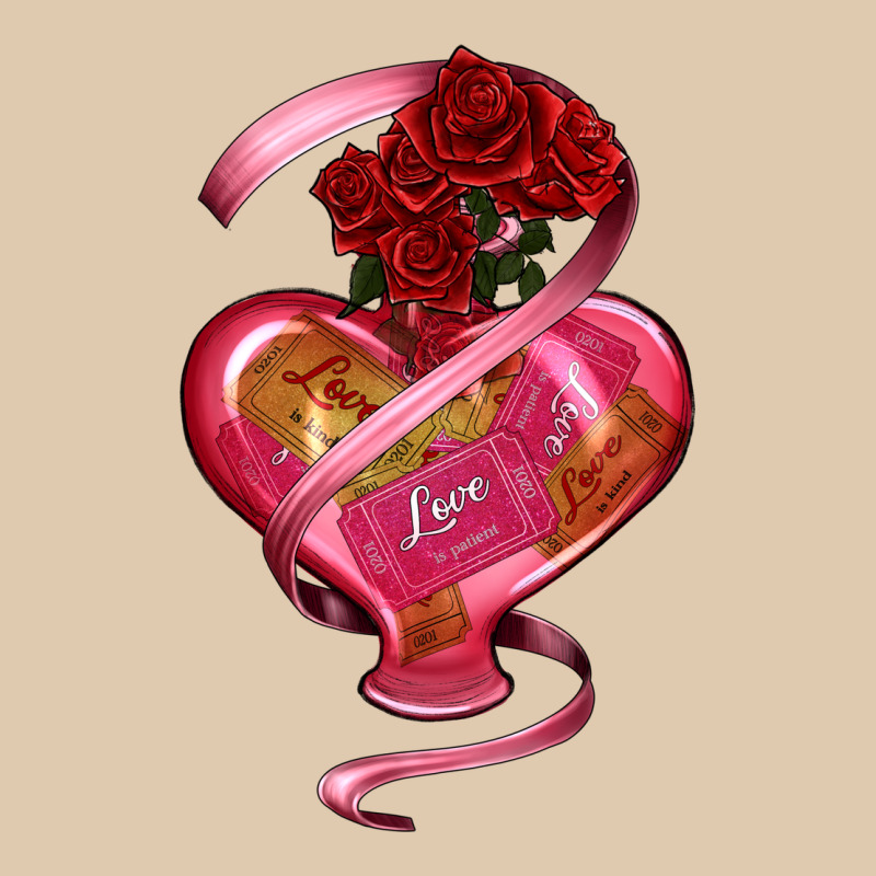 Heart Glass Vase Love Tickets With Rose Heavyweight Sweatshirt by RanaPortraitStore | Teevron