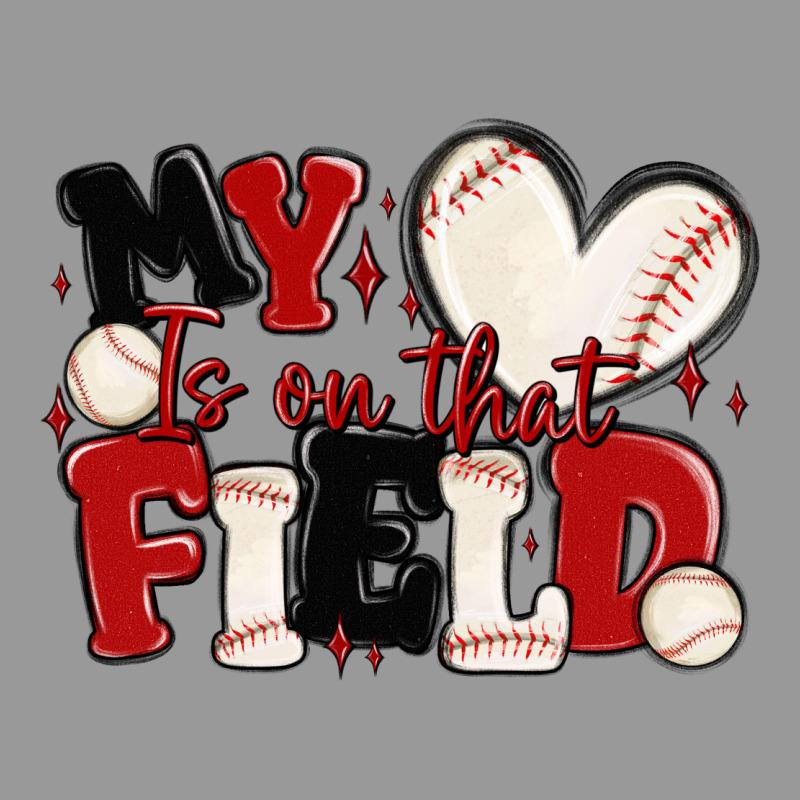 My Heart Is On That Field Baseball Vintage Hoodie by MaliasSmallBusiness | Teevron