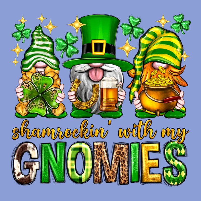 St. Patrick's Day Shamrockin' With My Gnomies Long Sleeve Tee by Neo Western | Teevron