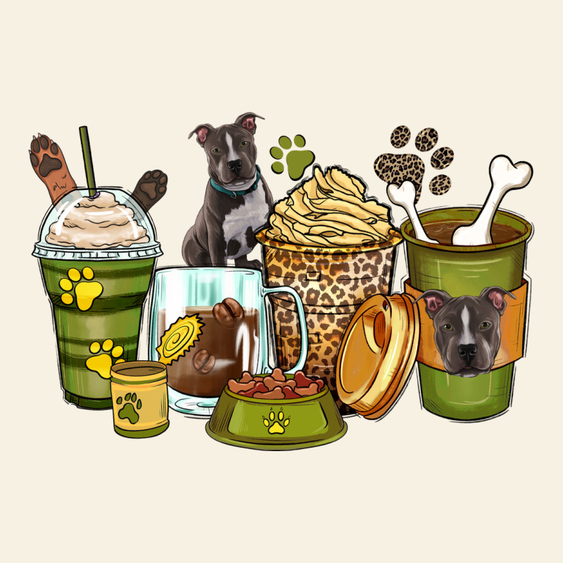 Pitbull Coffee Cups Vintage Tee by Zillion Design Studio | Teevron