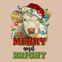 Merry And Bright Charolais Cattle Cow With Christm Urban Heavy Tee | Teevron