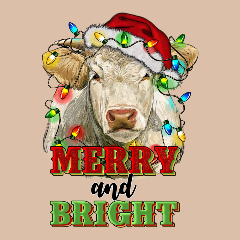Merry And Bright Charolais Cattle Cow With Christm Urban Heavy Tee by RanaPortraitStore | Teevron