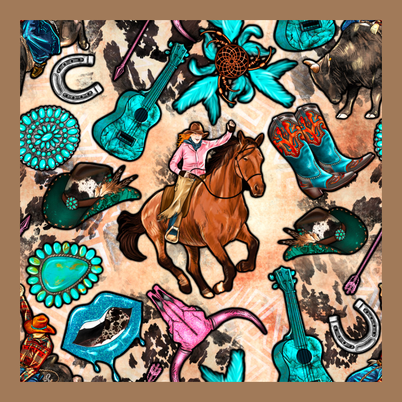 Western Cowgirl Seamless Pattern Classic Tee by BundleAndBundleShop | Teevron