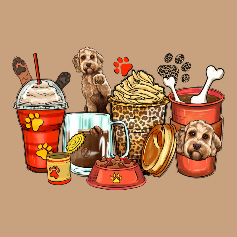Labradoodle Coffee Cups Vintage Tee by Zillion Design Studio | Teevron