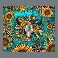 Bull Skull Sunflowers Heavyweight Sweatshirt | Teevron