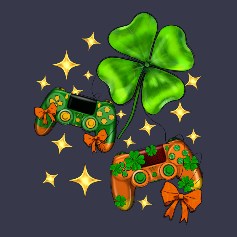 St. Patrick's Day With Game Control And Clover Long Sleeve Tee by Neo Western | Teevron