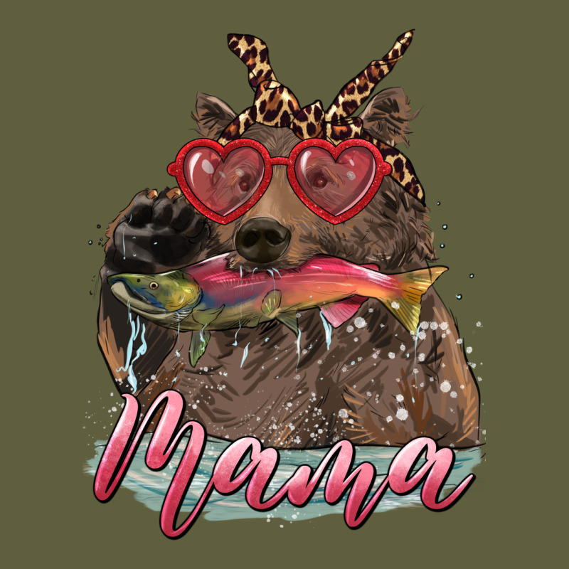 Mother's Day Mama Bear Wıth Bandana And Glasses Vintage Tee by RanaPortraitStore | Teevron
