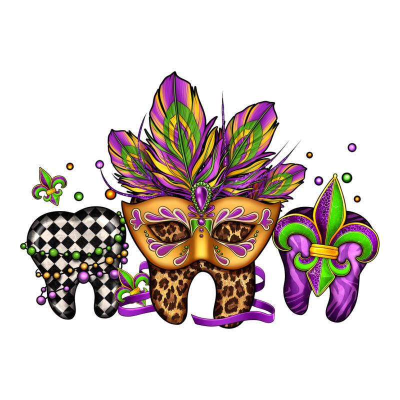 Mardi Gras Teeth Dental Assistant Heavyweight Hoodie by Jasminsmagicworld | Teevron