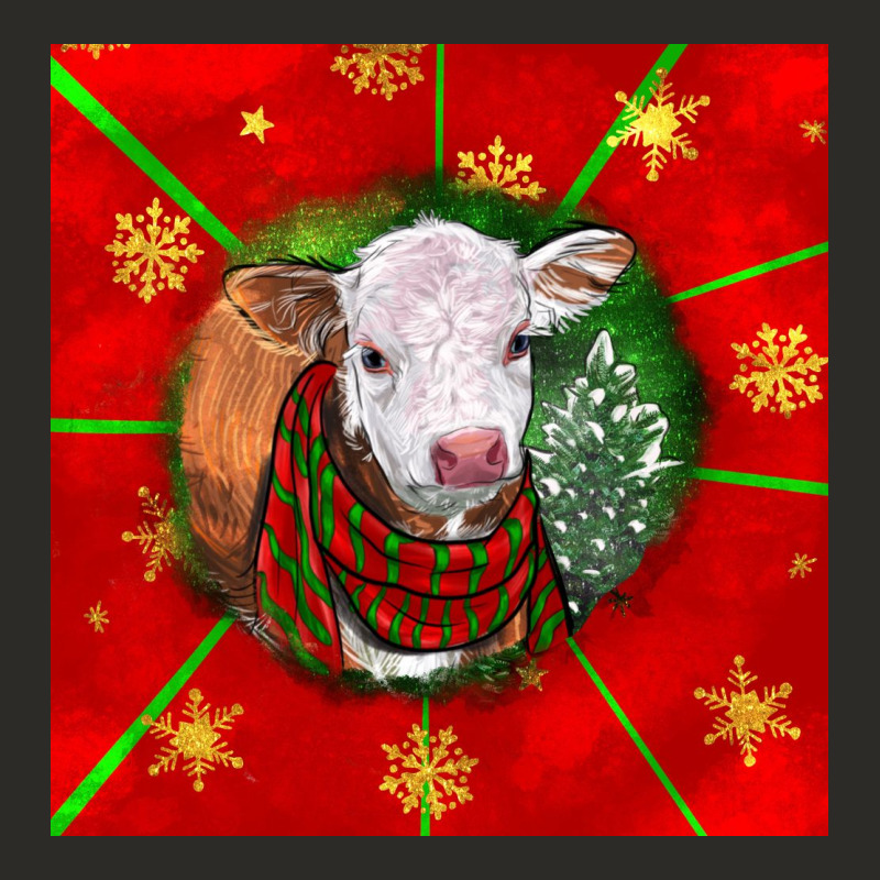 Christmas Hereford Calf Heavy Core Tee by LillyAllenDesigns | Teevron