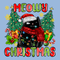 Meowy Christmas Black Cat Premium Hoodie | Teevron